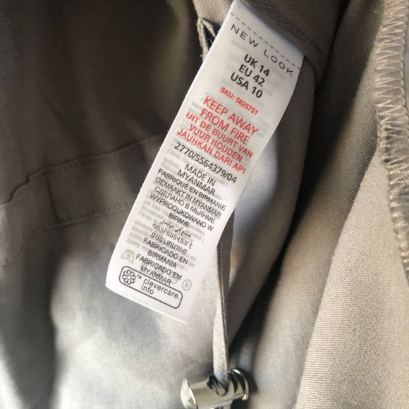 Lightweight Grey Coat New look size 14 - Picture 3 of 4